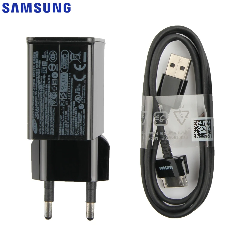 Оригинальное Адаптивное зарядное устройство для планшета samsung Galaxy P6800 GALAXY Tab 7,7 P6210 P7310 Note 10,1 N8010 P7510 P6200 P3100