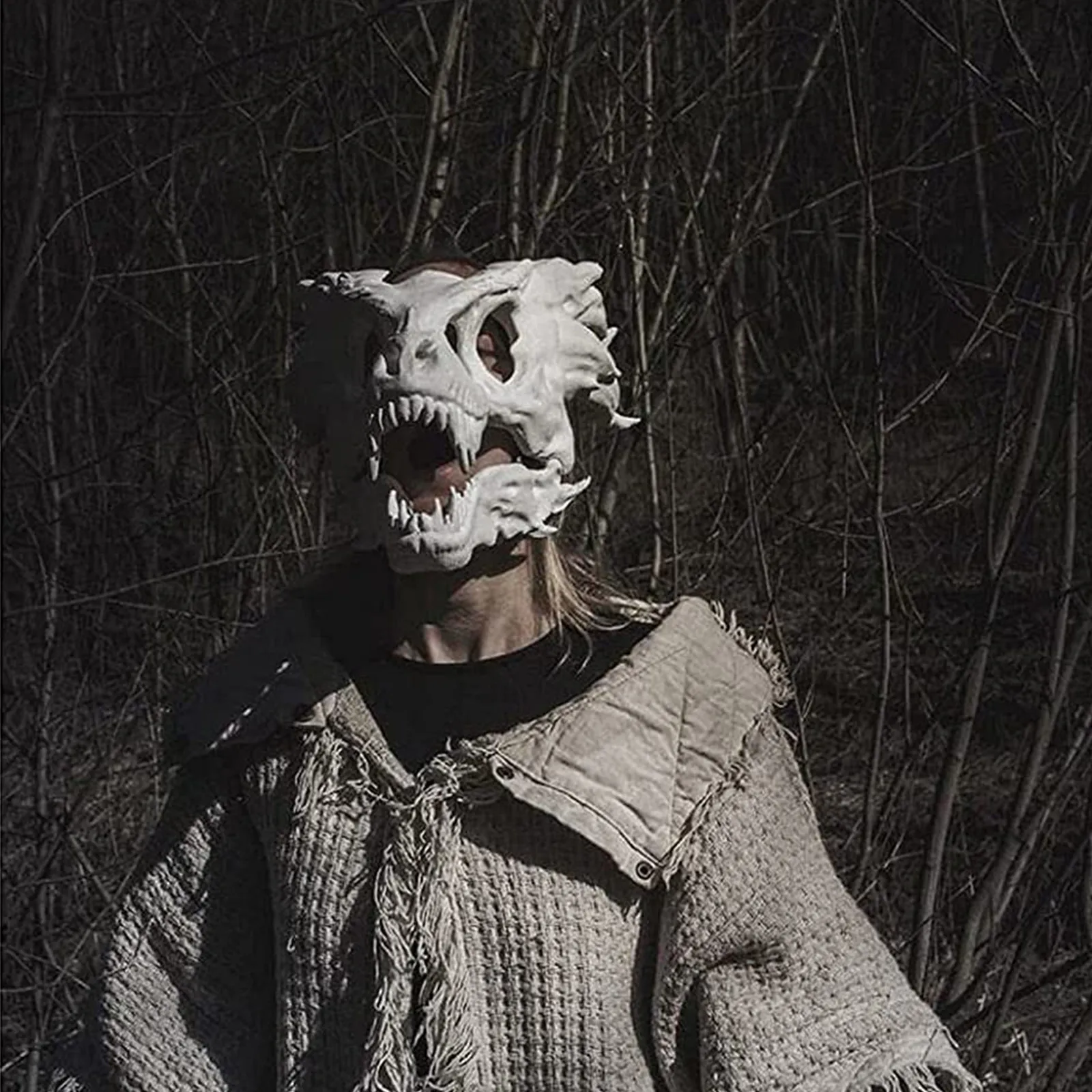 Маска дракона для косплея на Хэллоуин подвижная маска с подвижными челюстями