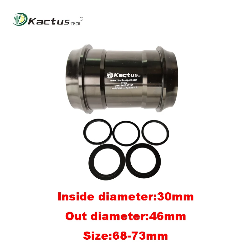 

KACTUS PF30 CERAMIC Press Fit BB for SRAM Rival22 Force22 S900 S952 BB30 SRAM Red Quarq Rotor 3D 3D30 3DF Aldhu 30mm Crankset