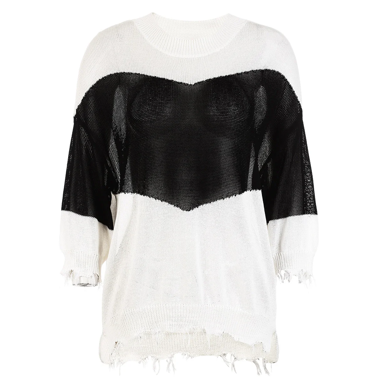 ONLY Loose Fit 3/4 Sleeves Pullover Knit Sweater Women | 118324509 Женская одежда
