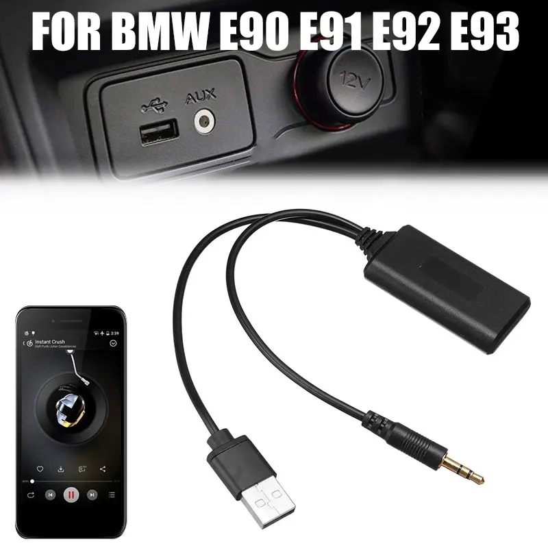 Универсальный Bluetooth адаптер 3 5 мм разъем USB Dongles Aux кабель BT5.0 прикуриватель для