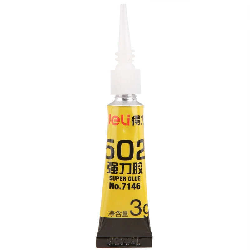 Сильный клей Deli 502 сильное адгезирование для различных материалов супер
