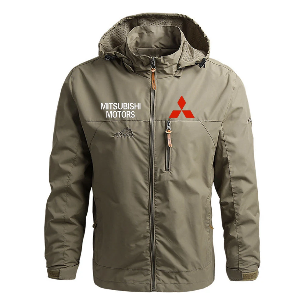 Новинка 2021 от MITSUBISHI MOTORS Стильные Классические мужские теплые свитшоты на молнии