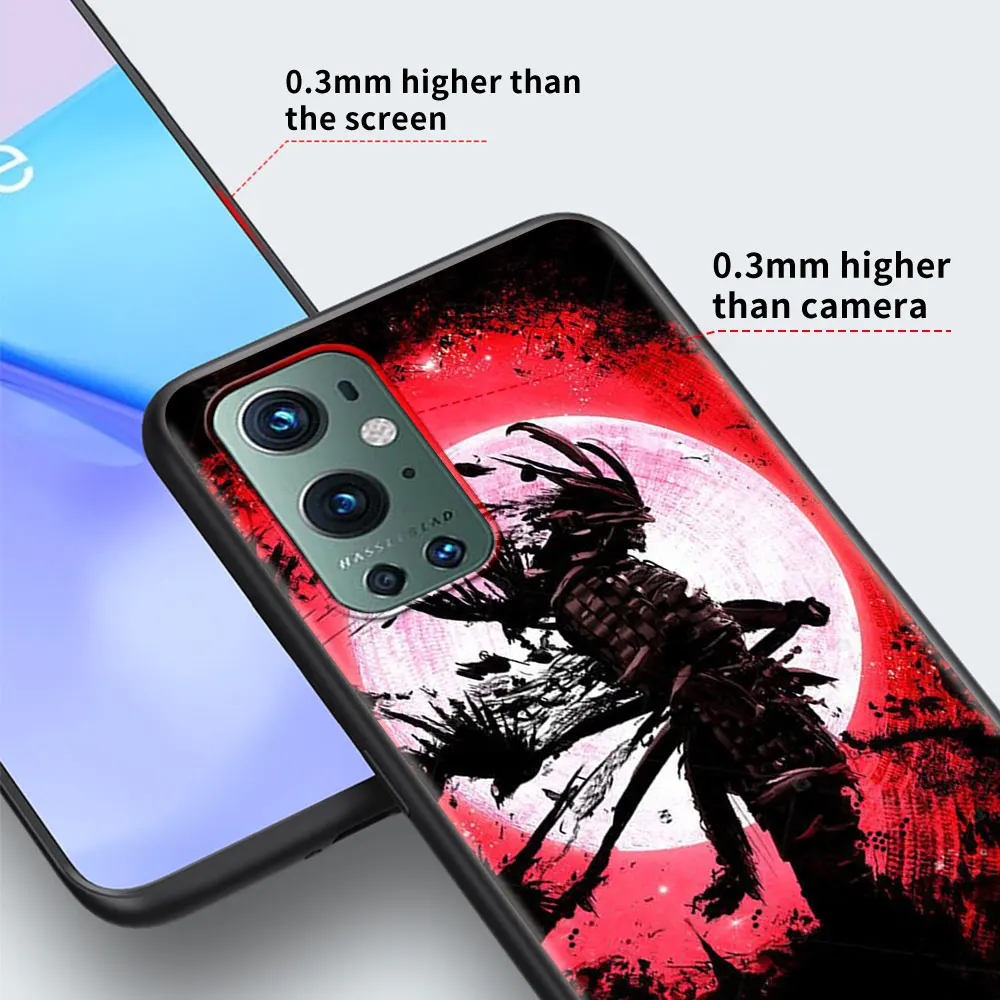 aesthetic samurai cool phone shell for oneplus 8t 8 7 7t 9 pro nord n10 n100 9r 5g case mobile phone bag 1 9pro soft cover free global shipping