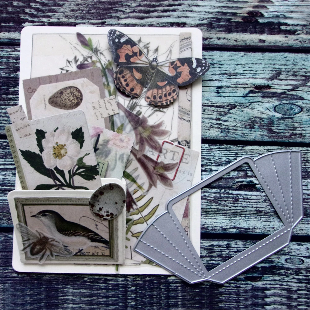 Металлические штампы аккордеон карманные штампованные украшение для