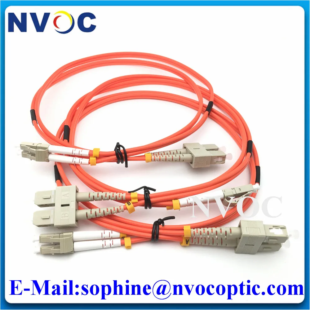 

10Pcs MM(50/125),DX,1/2/3M,LSZH Jacket,3.0mm,Multimode Duplex ST/LC/FC/SCUPC-LC/UPC Dual Fiber Optic Patch Cord Connector Cable