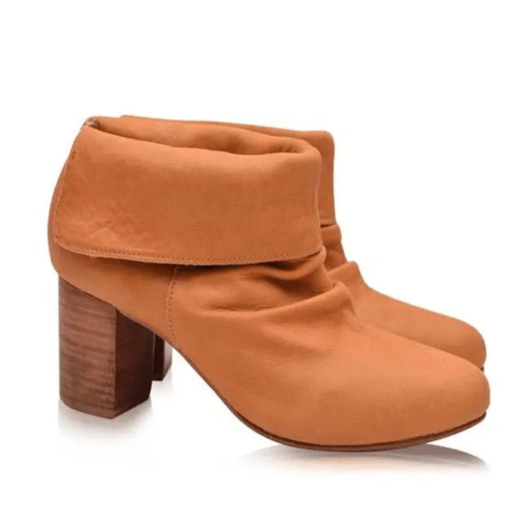 

Martin Boots Women British 2020 New Autumn Retro Wild Thick-soled Increased Chelsea Motorcycle High heels Boots Women Shoes