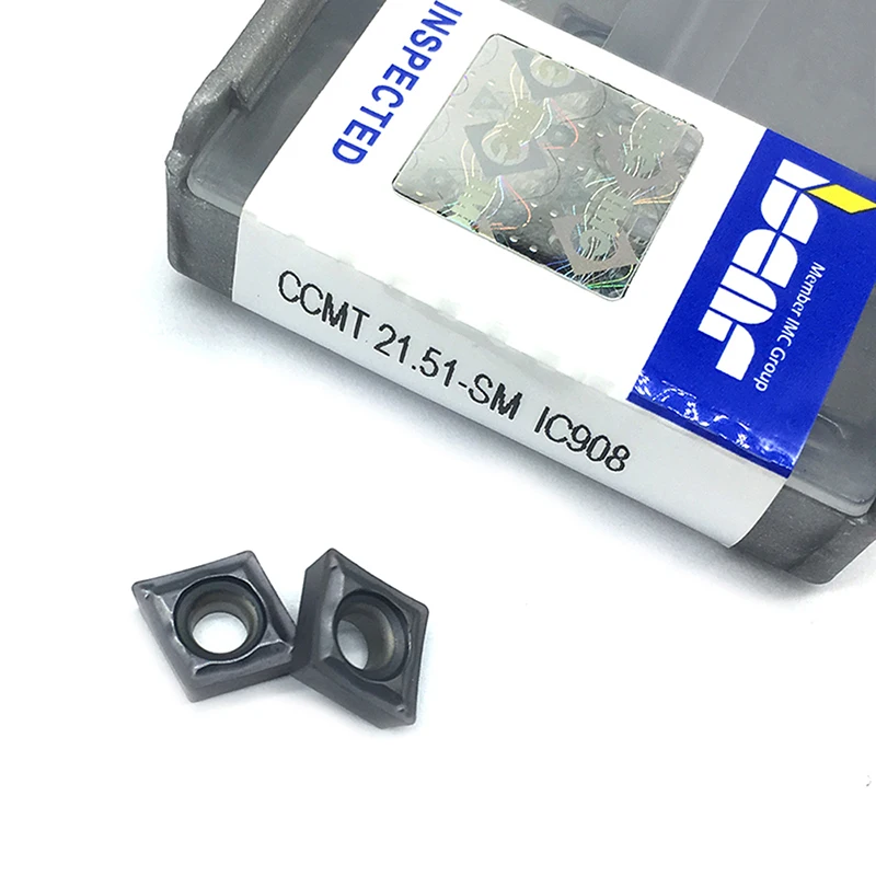 10 шт. CCMT060204 SM IC908 внутренние токарные инструменты CCMT 060204 карбидные вставки токарный инструмент токарные вставки