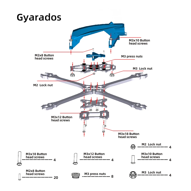tcmmrc gyarados 230 мм fpv рама 5 дюймов зубочист