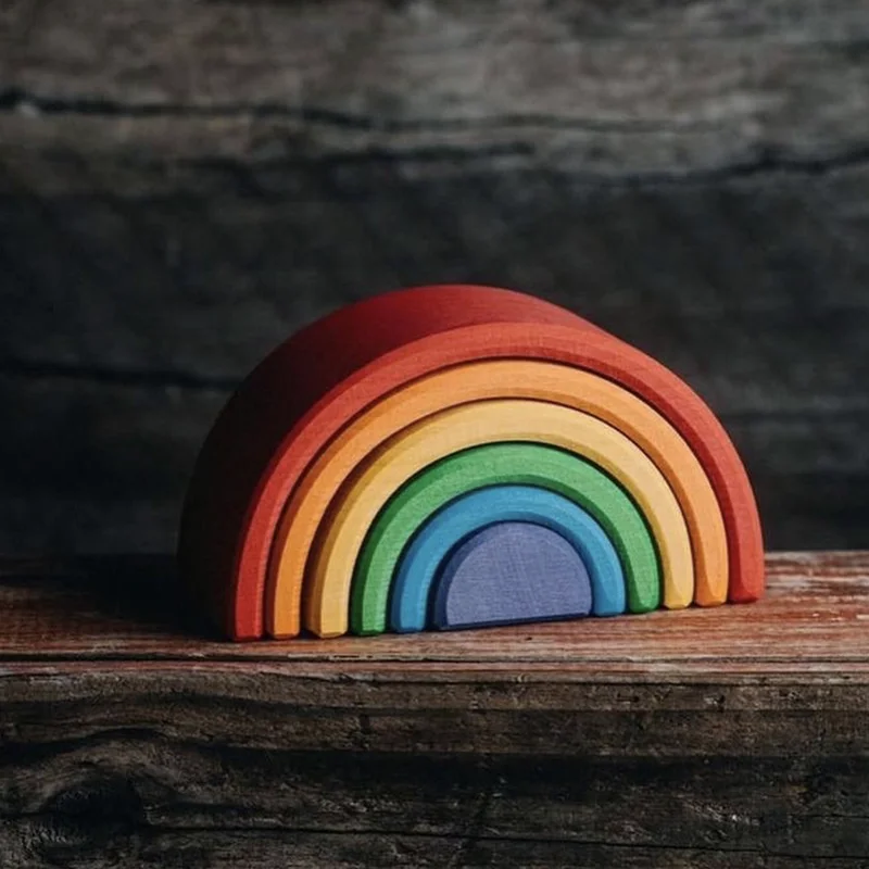 6 шт. Детский конструктор Радуга | Игрушки и хобби