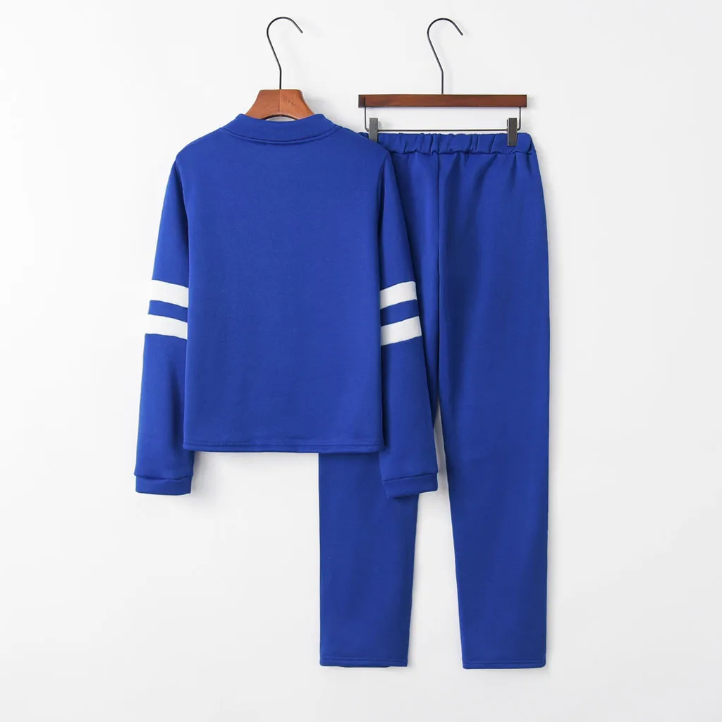 Женский спортивный костюм зимняя спортивная одежда 2019 Женская однотонная