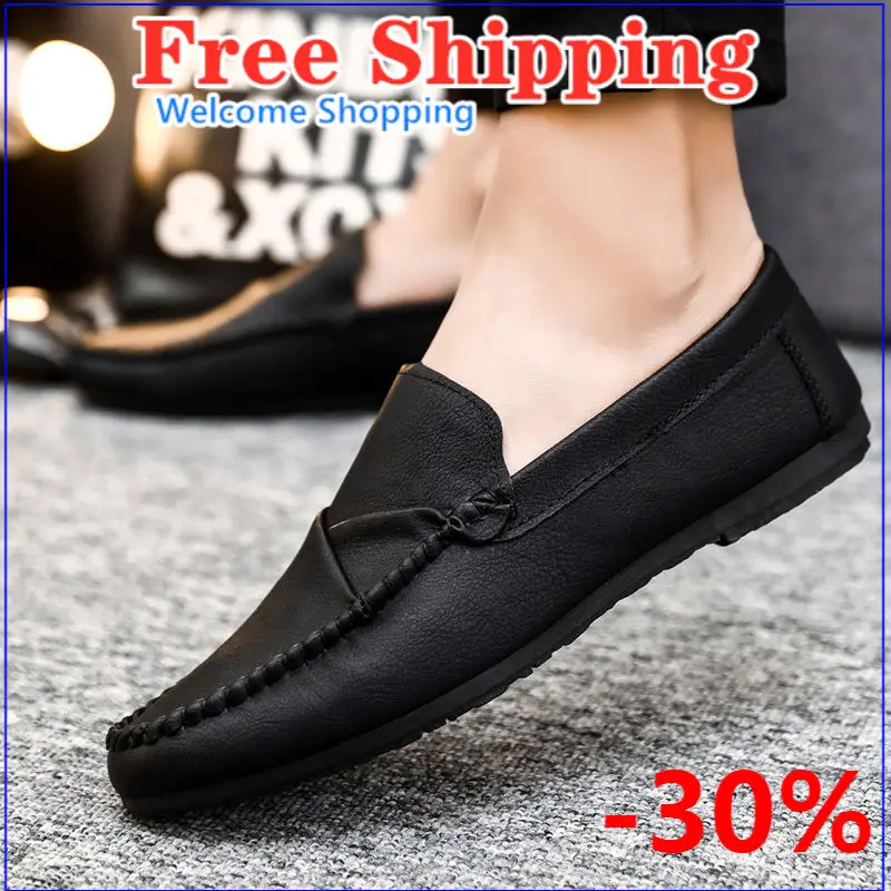 

Discount Men's shoes 2021 new trend casual leather shoes spring breathable men's fashion shoes for men luxury shoes 39-44