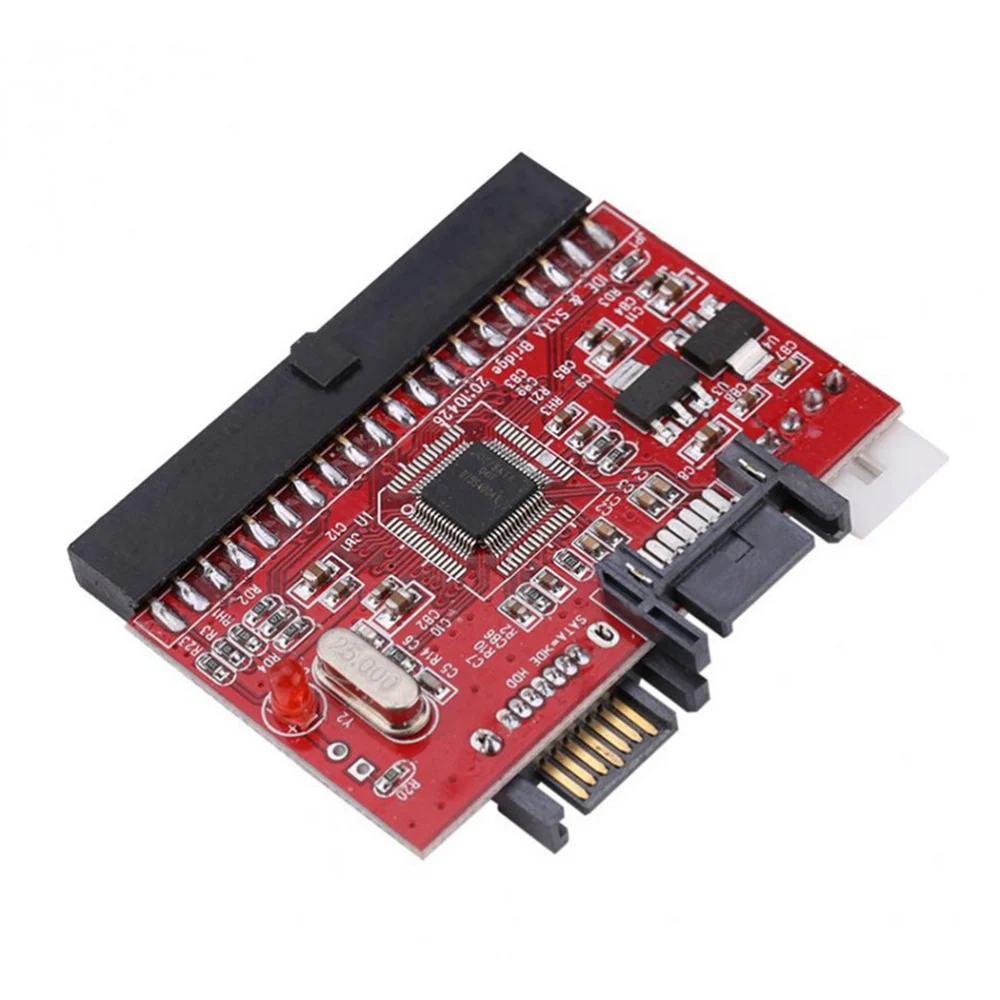 

IDE to SATA/SATA to IDE Riser Card Two Way Conversion Adapter 40pin IDE Port Hard Drive Converter for Desktop Computer
