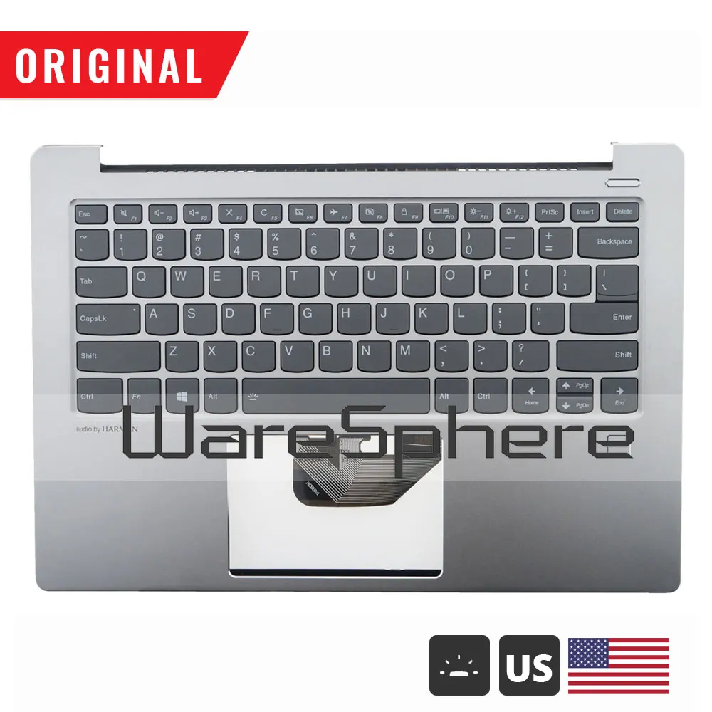 Barato Reposamanos Original Para Lenovo IdeaPad 530S-14, Cubierta Superior Con Teclado Retroiluminado, 5CB0R11623