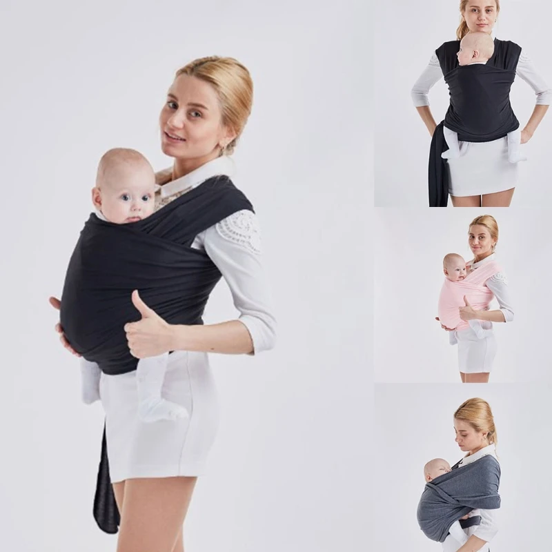 

N7ME Multifunctional Newborn Infant Sling Wrap Baby Stretchy Carrier Backpack Front Holding Shoulder Belt X-shaped