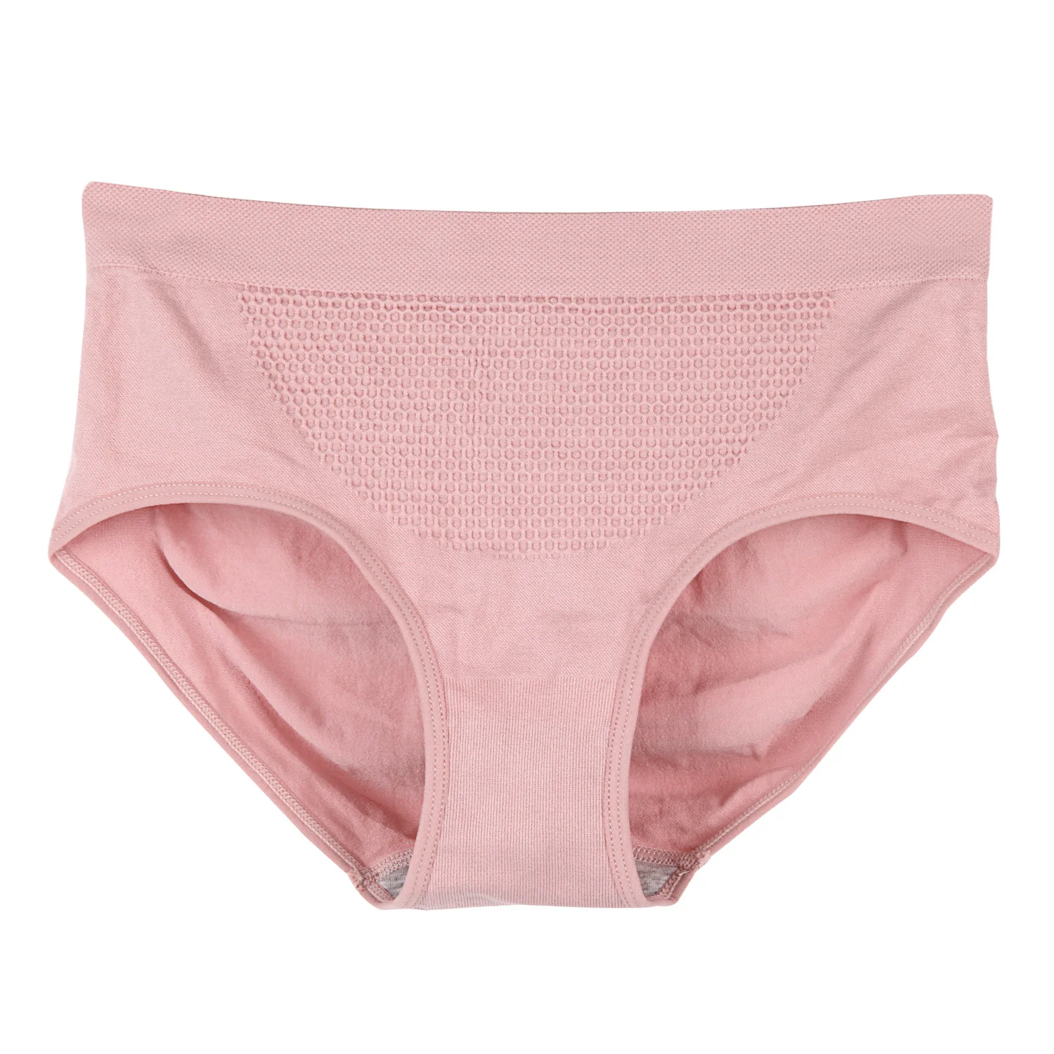 Mid Waist Pink Новые 3D соты высокой талией женское нижнее белье сексуальные трусики из хлопка с кружевами бесшовное корректирующее белье трусы для женщин Seluar Dalam - Цвет: Mid Waist Pink