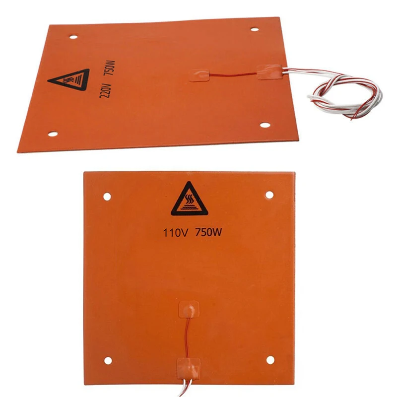

1 PC Silicone Heating Bed Heatbed 310x310mm 750W Heater Pad For 3D -printer