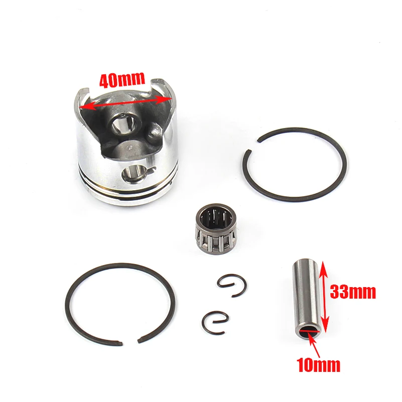 

40mm Piston Pin Ring Set Electric Brush Mower Piston Kit Fit 40-5 43cc BC430 CG430 1E40F-5 Brush Cutter Spare Parts