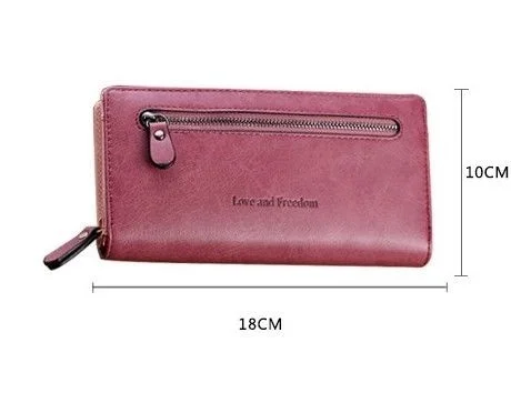Длинный кошелек из искусственной кожи с отделением для карт Женская сумочка