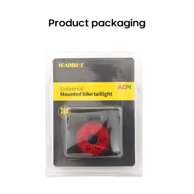 

Bicycle Tail Light 5 Lighting Modes USB Bike Light Flash Tail Rear Lights for Road Mtb Bike Seatpost Night Cycling Warning Lamp