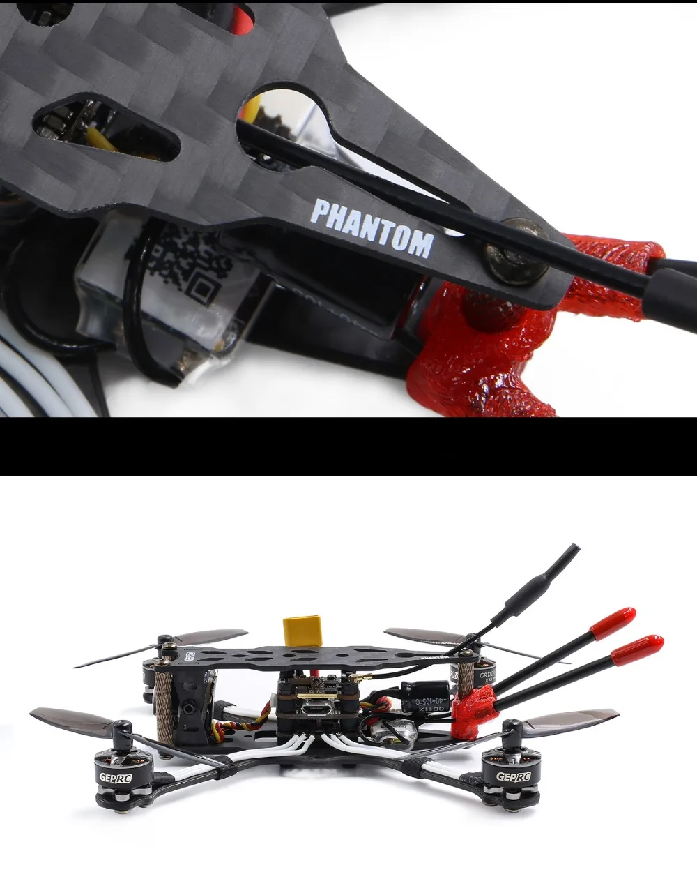GEPRC PHANTOM зубочистка Фристайл 1103 8000кв бесщеточный мотор Caddx EOS2 камера 12A ESC для RC DIY FPV гоночный Дрон 20% скидка