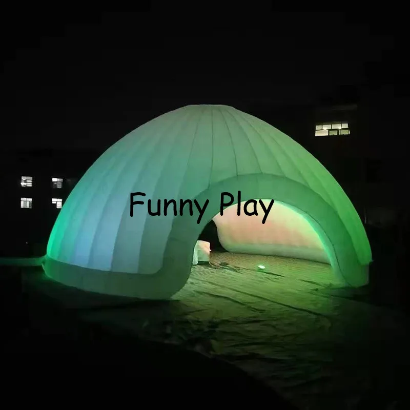 Verkaufen LED Aufblasbare Kuppel Zelt Stand Weiß Photobooth Gehäuse Led Aufblasbare Kuppel Zelt Riesen LED Dome Aufblasbare Zelt Für Event