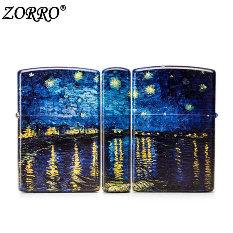 Зорро флинты и фитиль для сигаретных зажигалок Zippo и любых масляных бензиновых зажигалок - Цвет: ZT-136
