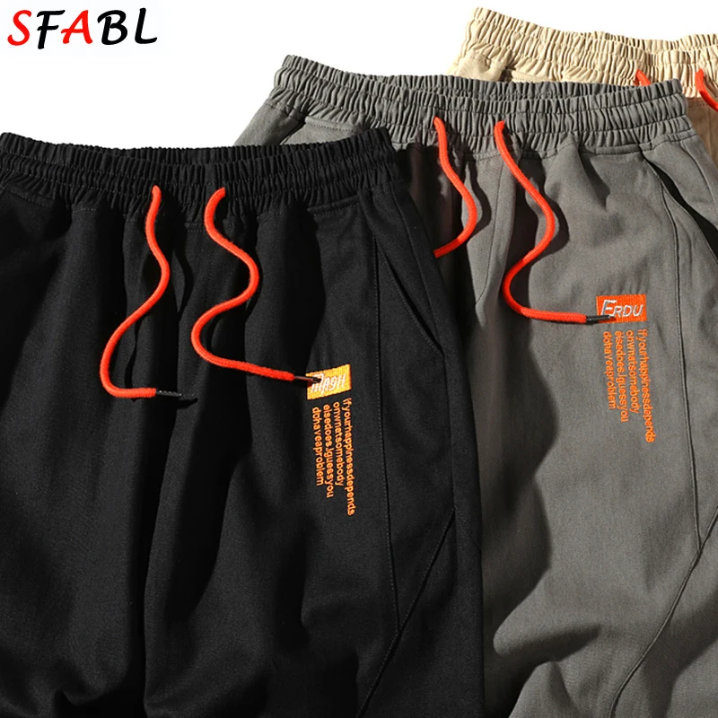 

SFABL New Trend Youth Fashion Cargo Pants Men Harajuku Casual Track Trouser Hip Hop Streetwear Pants Joggers Men Trousers Cotton