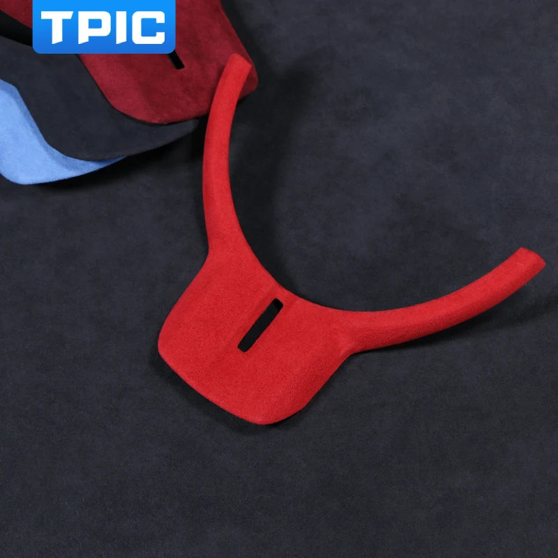 Декоративная накладка на руль автомобиля TPIC из алькантары обшивка молдинги для