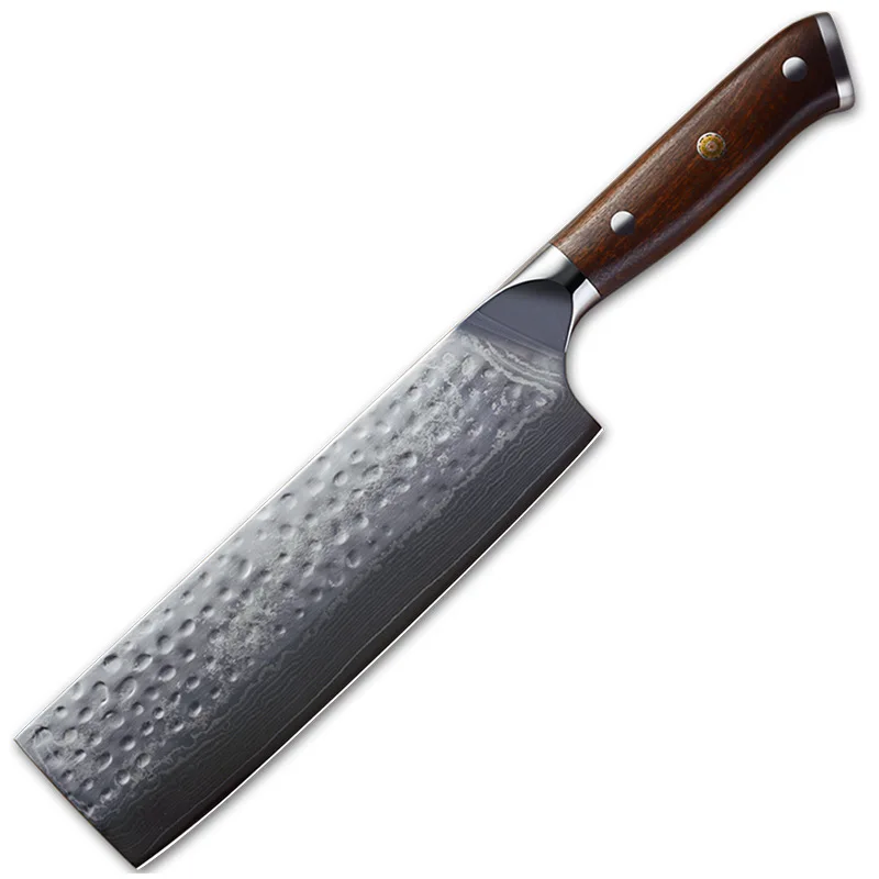 

Kitchen knife for cutting vegetables and meat, Damascus gift knife
