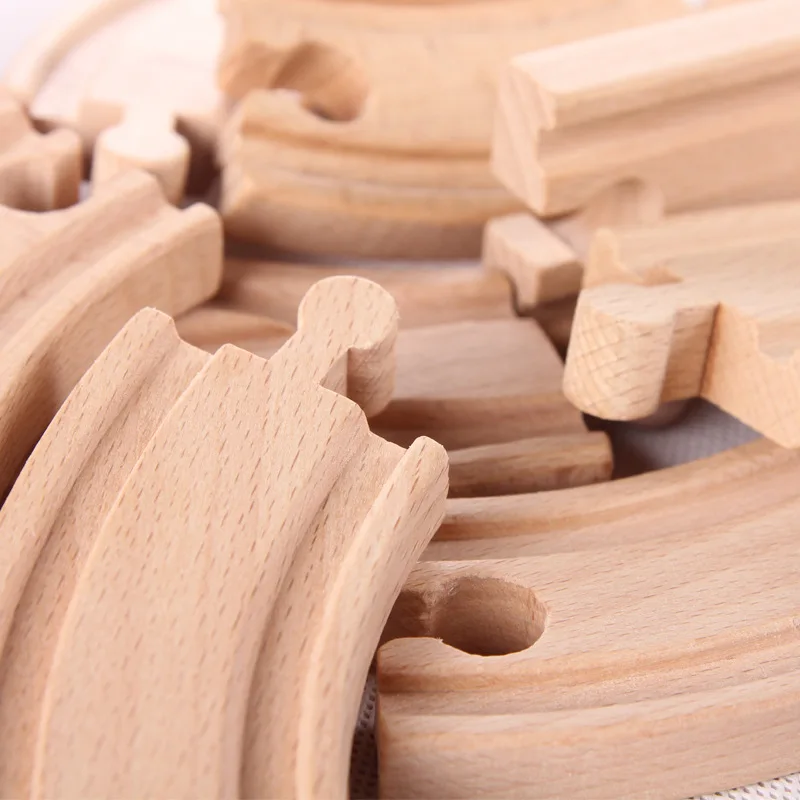 108 шт. деревянные трековые транспортные средства детские игрушки Совместимая