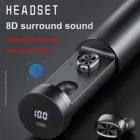 Мини-наушники TWS, Bluetooth, глубокое снижение уровня шума, водонепроницаемые, спортивные, с сенсорным управлением, TWS-05