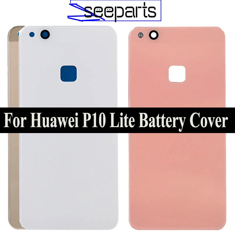 Новый чехол для Huawei P10 Lite Крышка батарейного отсека Корпус задний стеклянный 5 2
