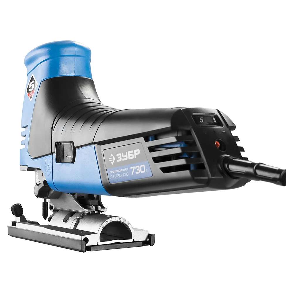 Лобзик электрический ЗУБР Л П730 120 (Мощность 730 Вт регулировка скорости 600 2900 об/мин
