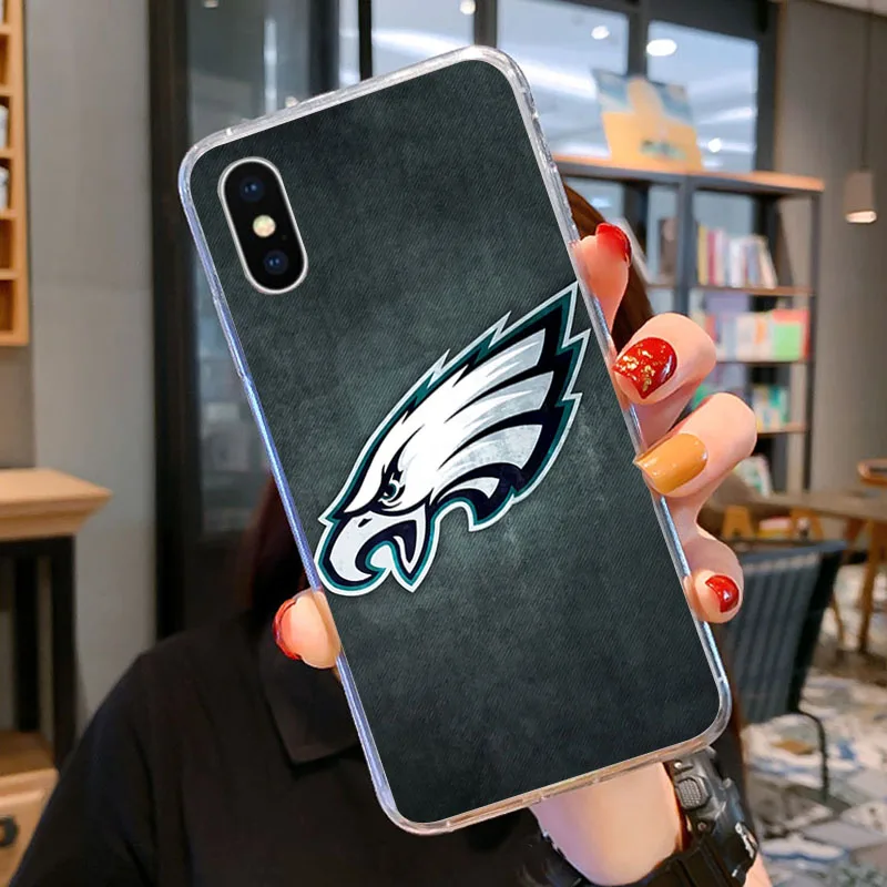 

Philadelphia Eagles Phone Case For Iphone XR X 8 7 6 plus Fashion Cute Cover Apple XS 11 Pro Max SE 2020