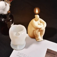 nordic abstract fat standing female body molds 3d woman body model epoxy human mould resin casting diy craft candle making tools