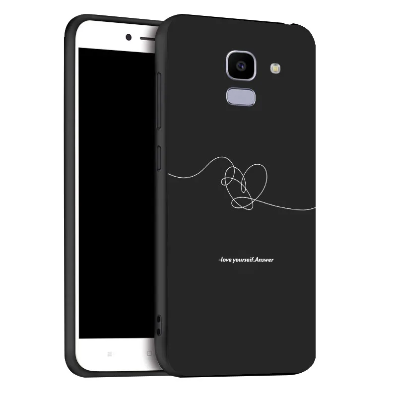 x088 Чехол для samsung Galaxy J4 J6 плюс чехол s модный силиконовый черный чехол для samsung A7 J6 J4 J8 крышка бампера - Цвет: x088