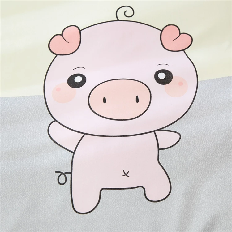 JDDTON классический Комплект постельного белья Happy Pink Pig постельное белье пододеяльник набор AB боковая Кровать Простыня Набор наволочка BE068
