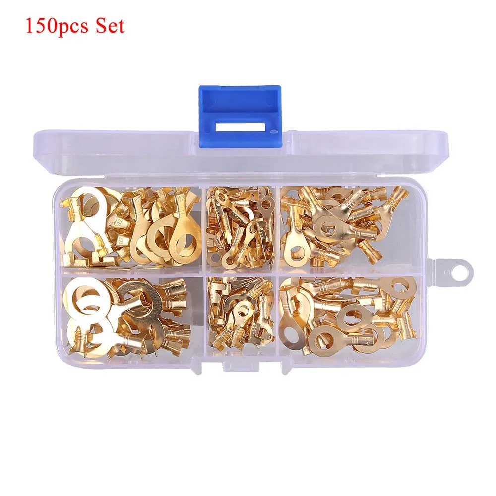 

150pcs/set Connector Assorted Brass Wire Terminals 88g / 3.11oz 6 Kinds