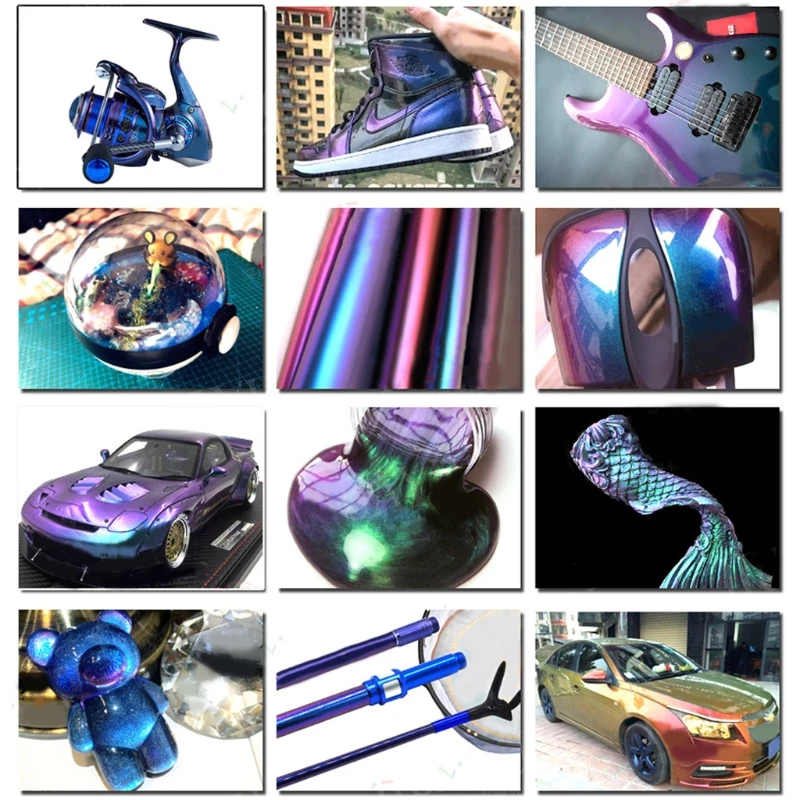 

10g Cham eleon Pigment Acrylic Paint Powder Coating Dye for Car Automotive Paint