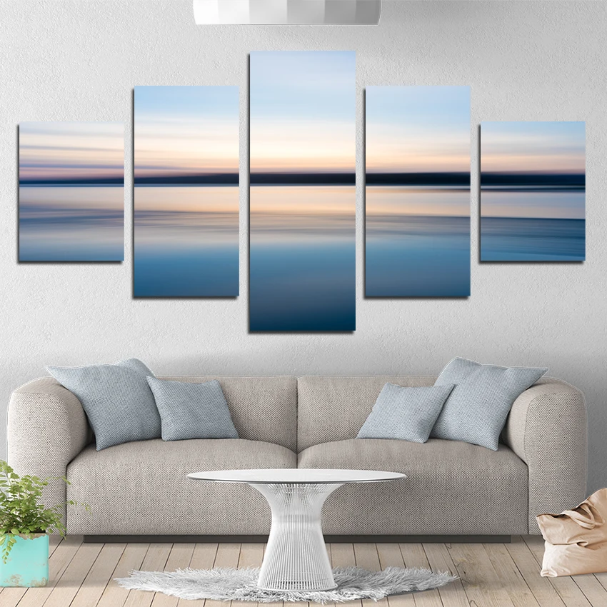 

Canvas Hd Prints Home Decorative Painting 5 Pieces Sky & Sun Views Wall Art Modular Pictures Bedside Background Artwork Poster
