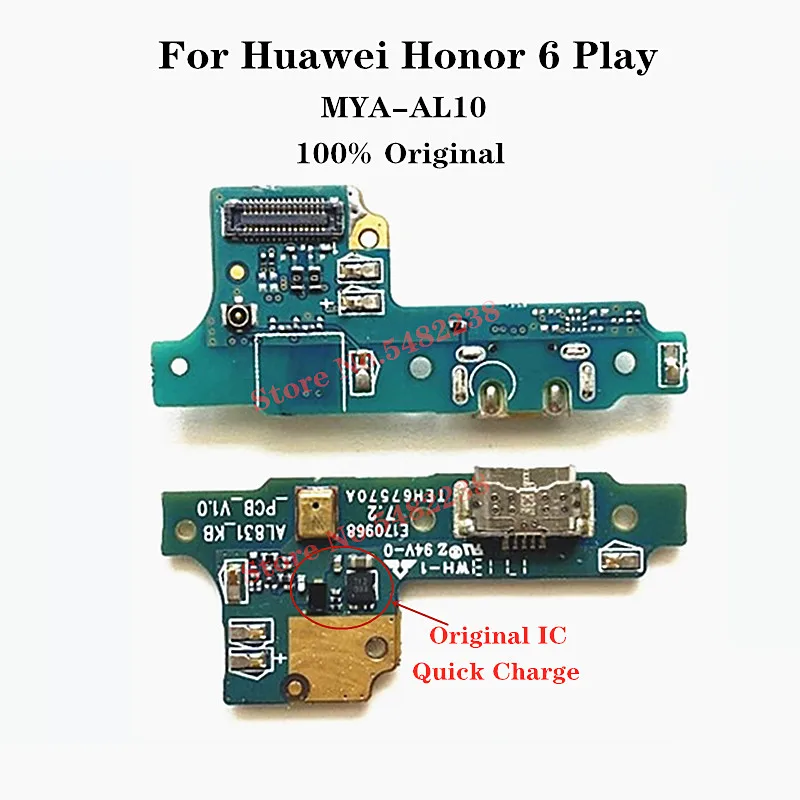 Оригинальный USB зарядный порт док-станция для микрофона гибкий кабель Huawei Honor 6 X