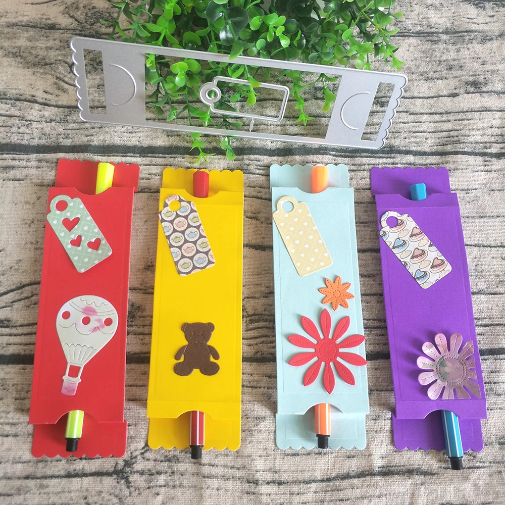 New exquisite metal cutting mold for pen holder, used for DIY scrapbooking, card making, photo album decoration, handmade crafts