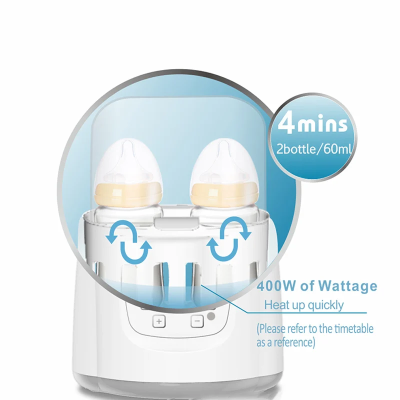 

Kids Feeding LCD Display Accurate Temperature Baby Bottle Warmer Sterilizer Double Bottle Warmer Control Breast Milk Sterilizers