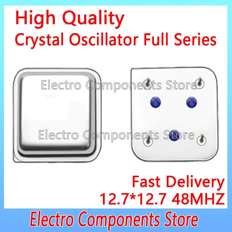 

3 шт./лот 4P активные кварцевые часы, квадратные полуразмерные DIP-4 OSC 48 м 48 МГц 48,000 м, сквозное отверстие DIP 4Pin