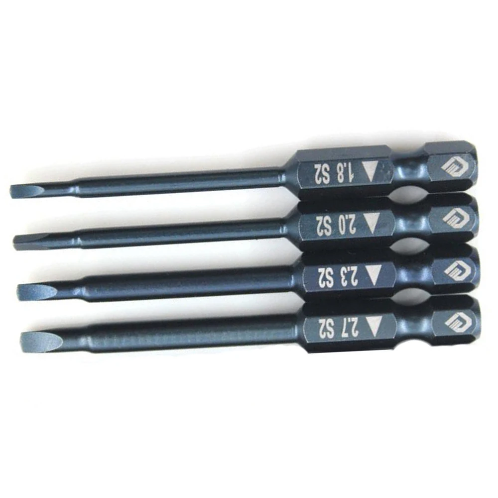 

4pcs Screwdriver Bit 65mm 1/4 Hex Shank S2 Magnetic Triangle Hand drill