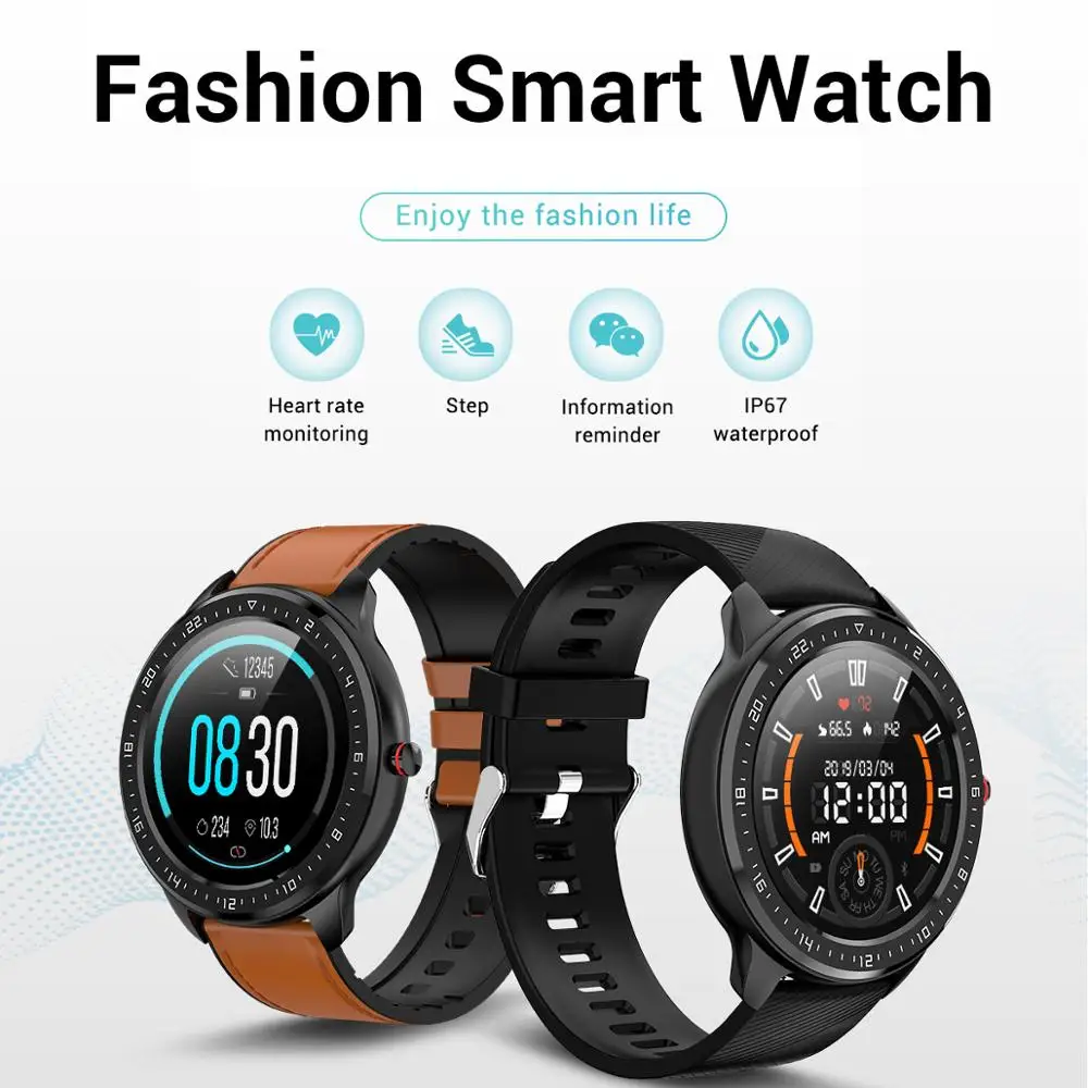 KINGNUOS Smart Watch Global Version IP68 Waterproof Smartwatch Women Men Watches For Android iOS Haylou LS05 From Xiaomi