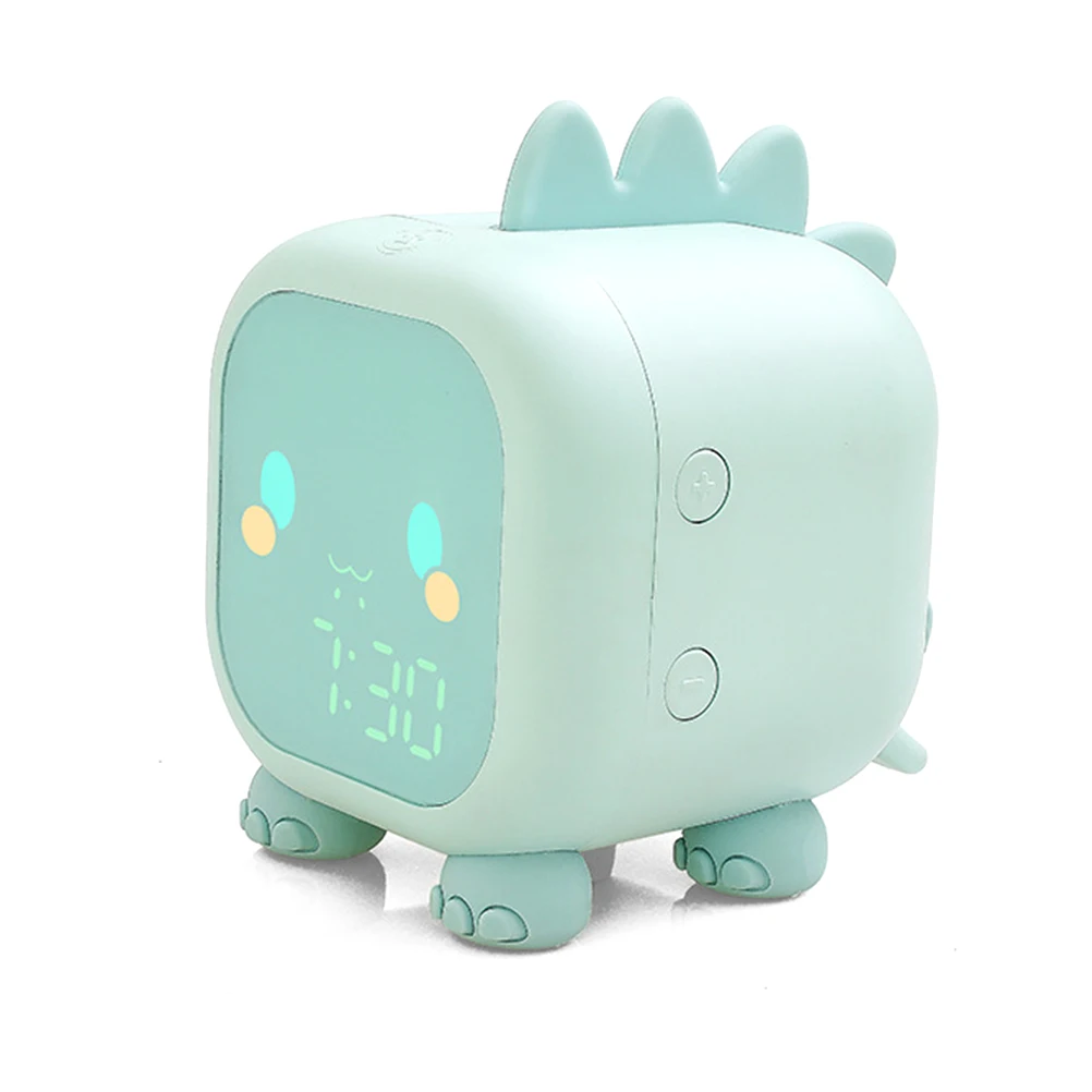 

Kids Alarm Clock Cute Dinosaur Digital Alarm Clock For Kids Bedside Clock Children'S Sleep Trainier Wake Up Night Light