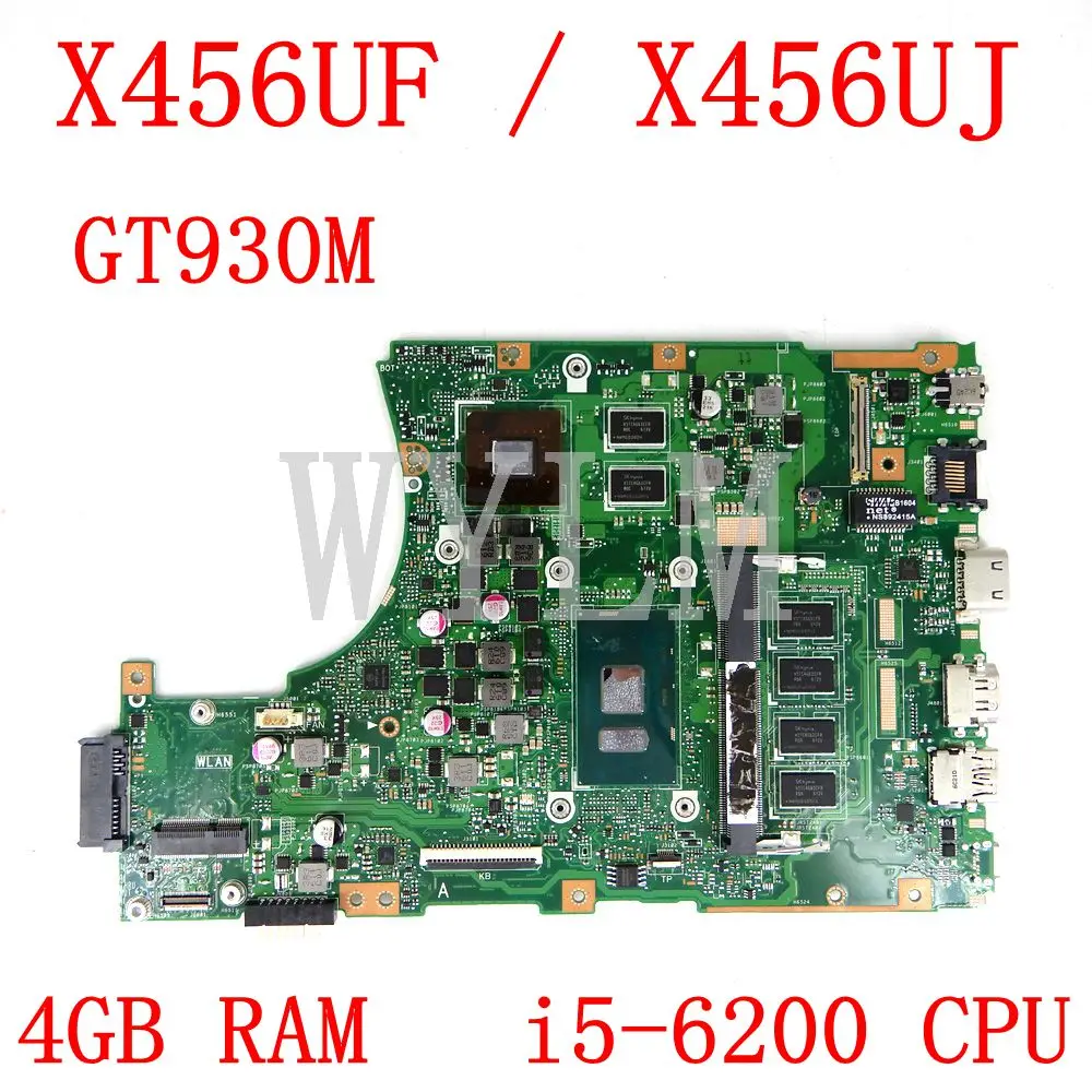 

Материнская плата X456UF 4GB RAM i5-6200CPU 930M/2G REV 2,2 для ASUS X456UF X456UJ X456U, материнская плата для ноутбука X456UJ, тест материнской платы ОК