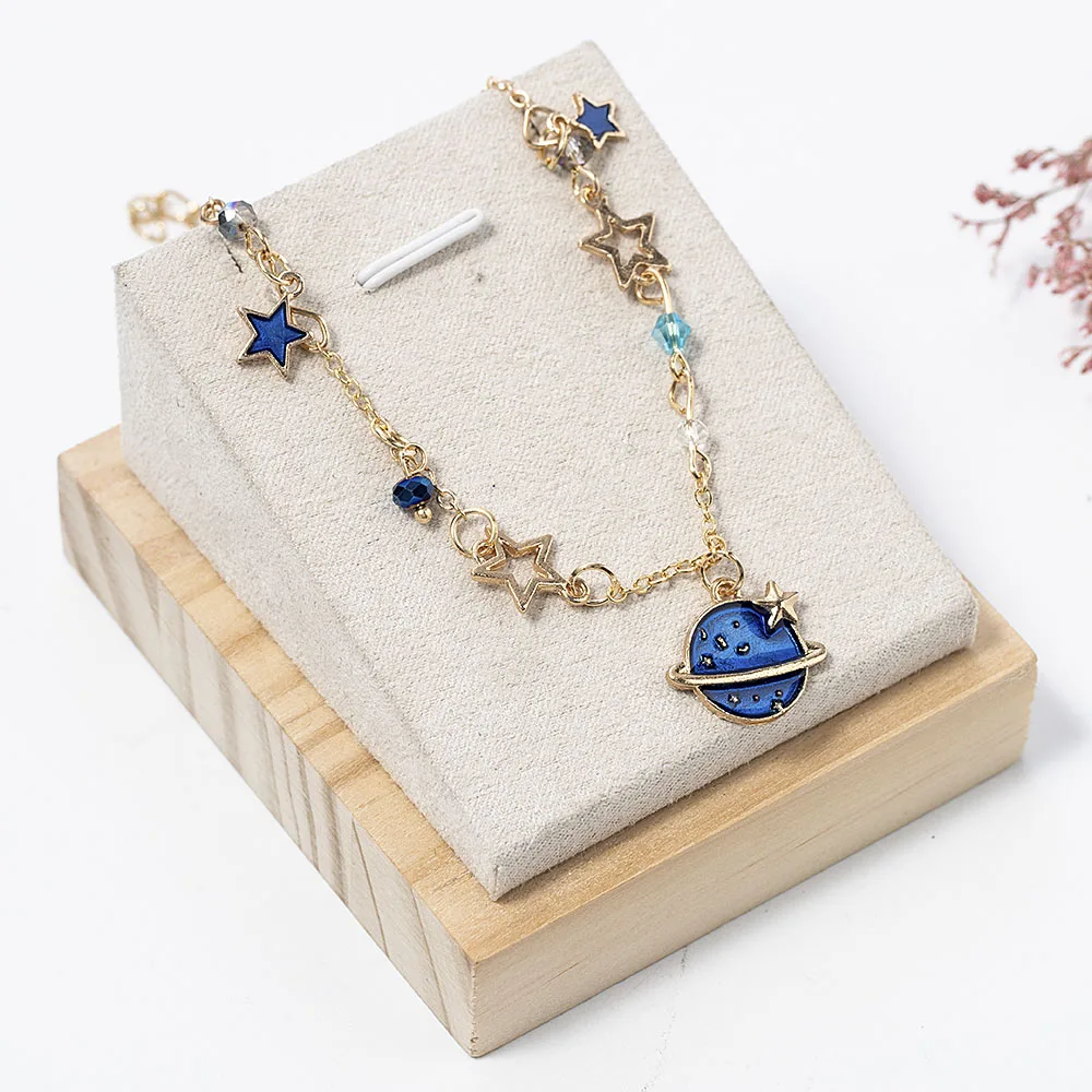 Браслет с изображением Галактики изящное Ювелирное Украшение со звездами